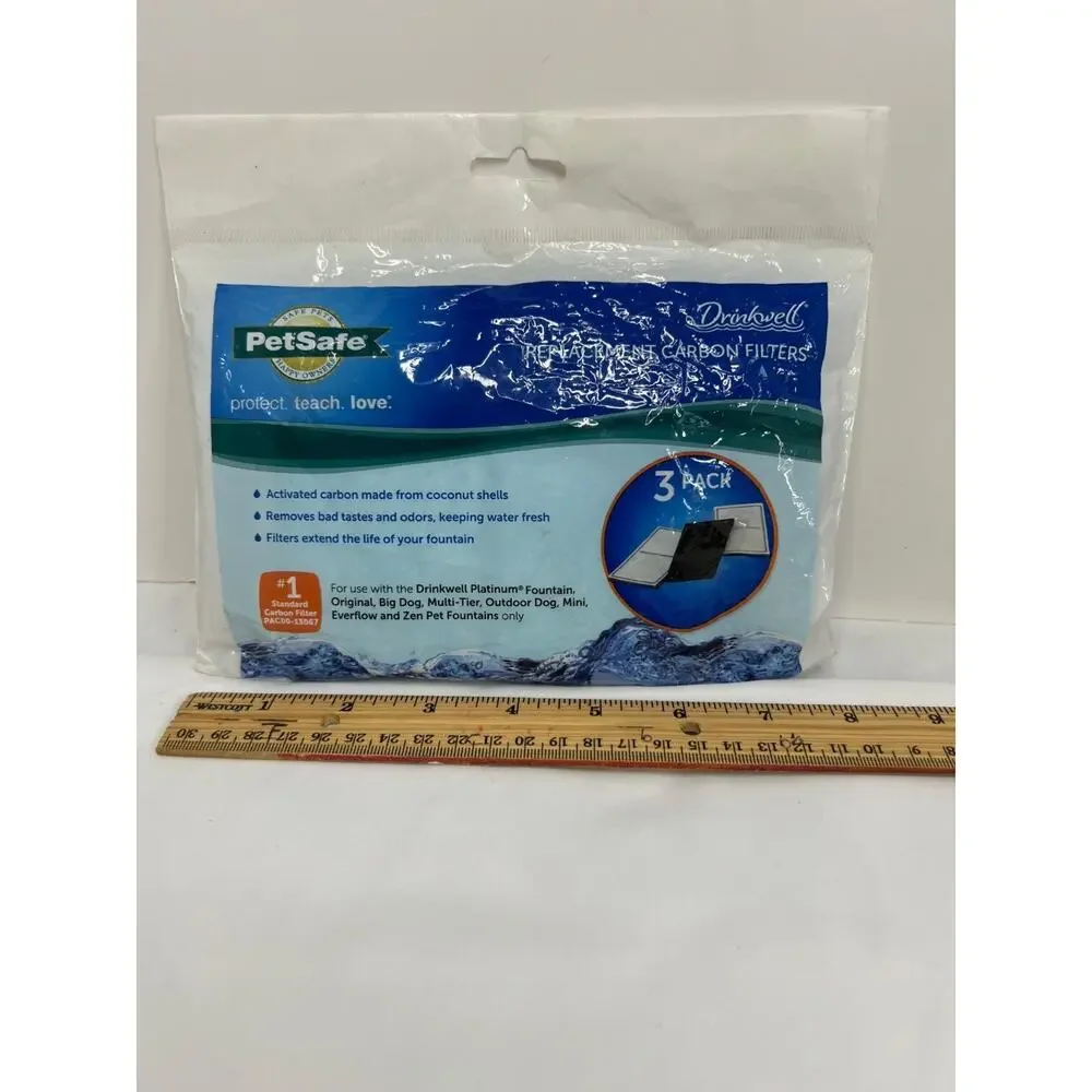 Petsafe Drinkwell Premium Replacement Carbon Filters PAC00-13070 3-Pack